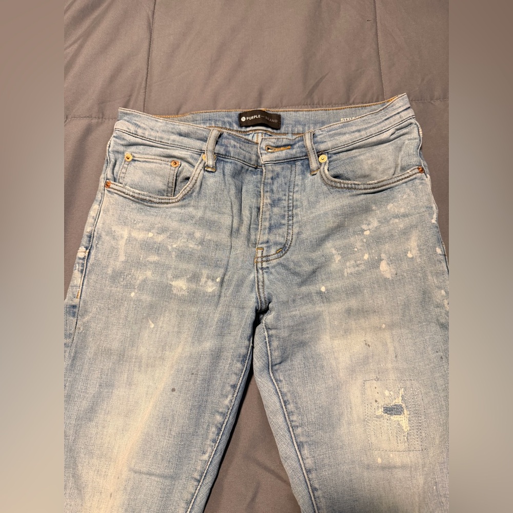 Purple Brand Distressed Light Blue Jeans Women size 30